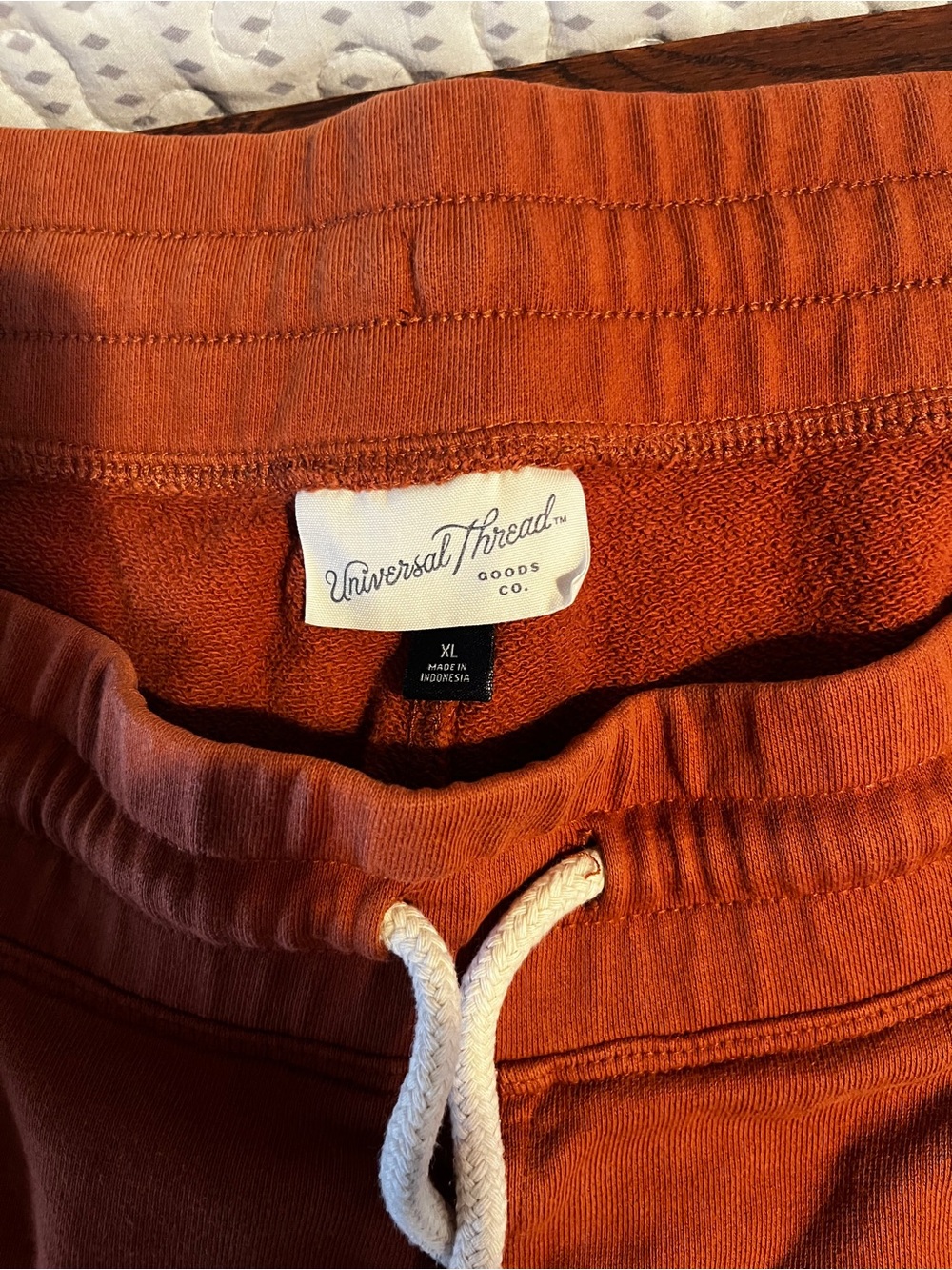 Universal Thread Women's Rust-Red Drawstring Joggers - Picture 3 of 4